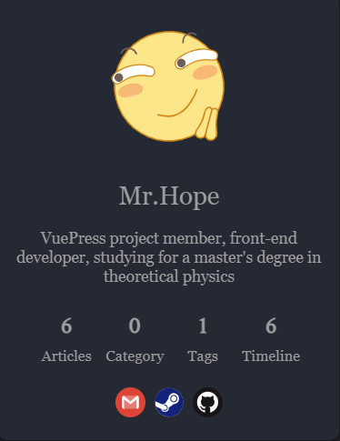 Blogger info