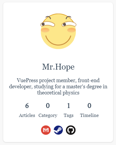 Blogger info